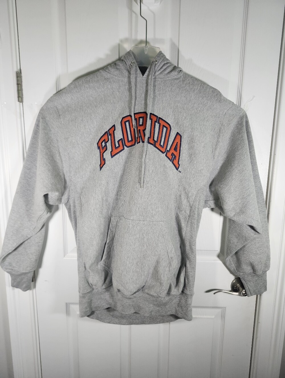 Steve & Barry's Grey Fleece Florida Gators Orange Logo Hoodie Sweatshirt Men S L